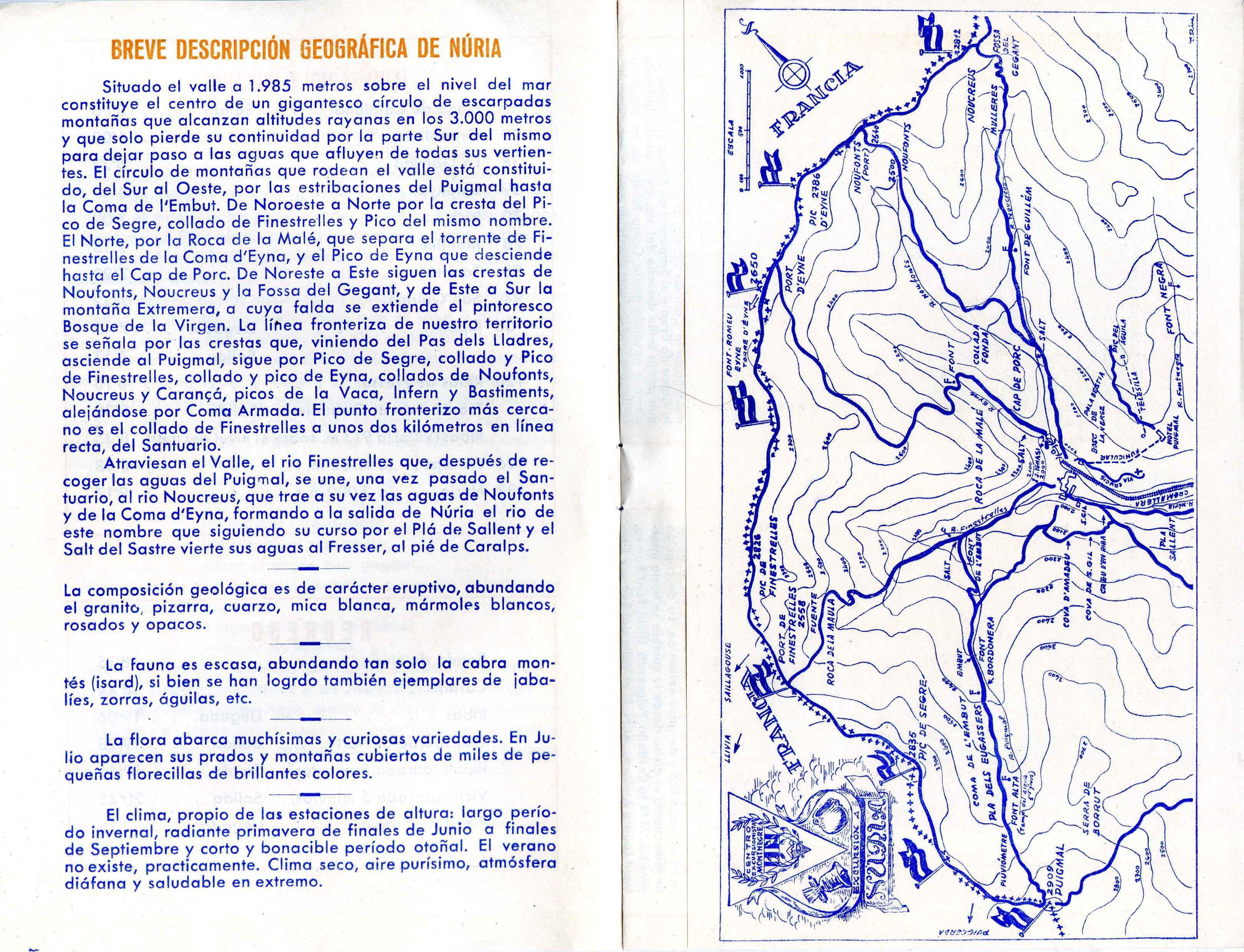 Centro Excursionista Montnegre : Excursión a Nuria : 30 de septiembre 1951 - Miniatura 2